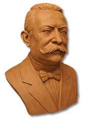 Busto homenaje a Prat de la Riba, Presidente de la Mancomunitat<br>de Cataluña (1914)