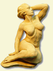 Female nude, Sculptor in Madrid
