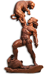 Fighting the Jaguar, Sculptor in Madrid