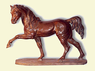 Figura de caballo, Escultor en Madrid